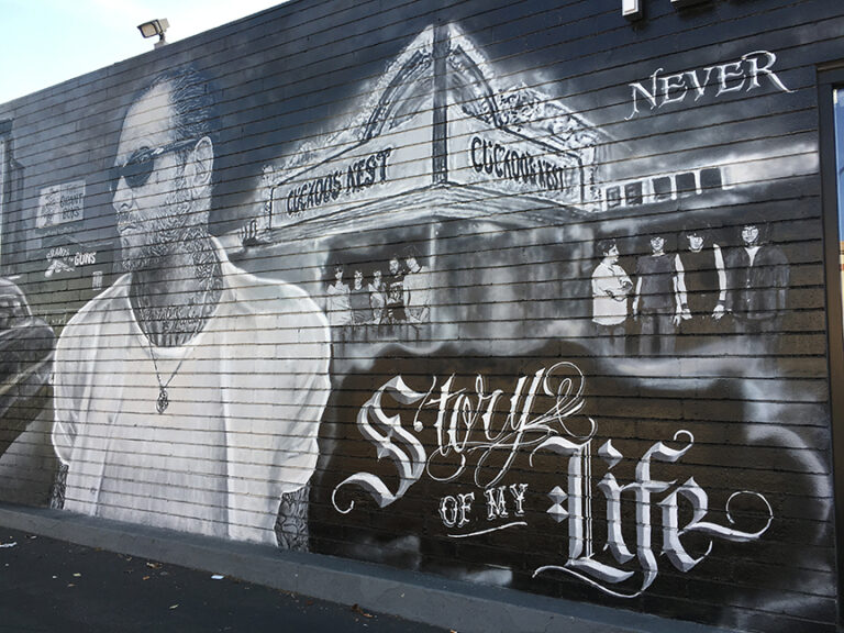 Mike Ness mural featuring the infamous Cuckoo’s Nest night club in ...